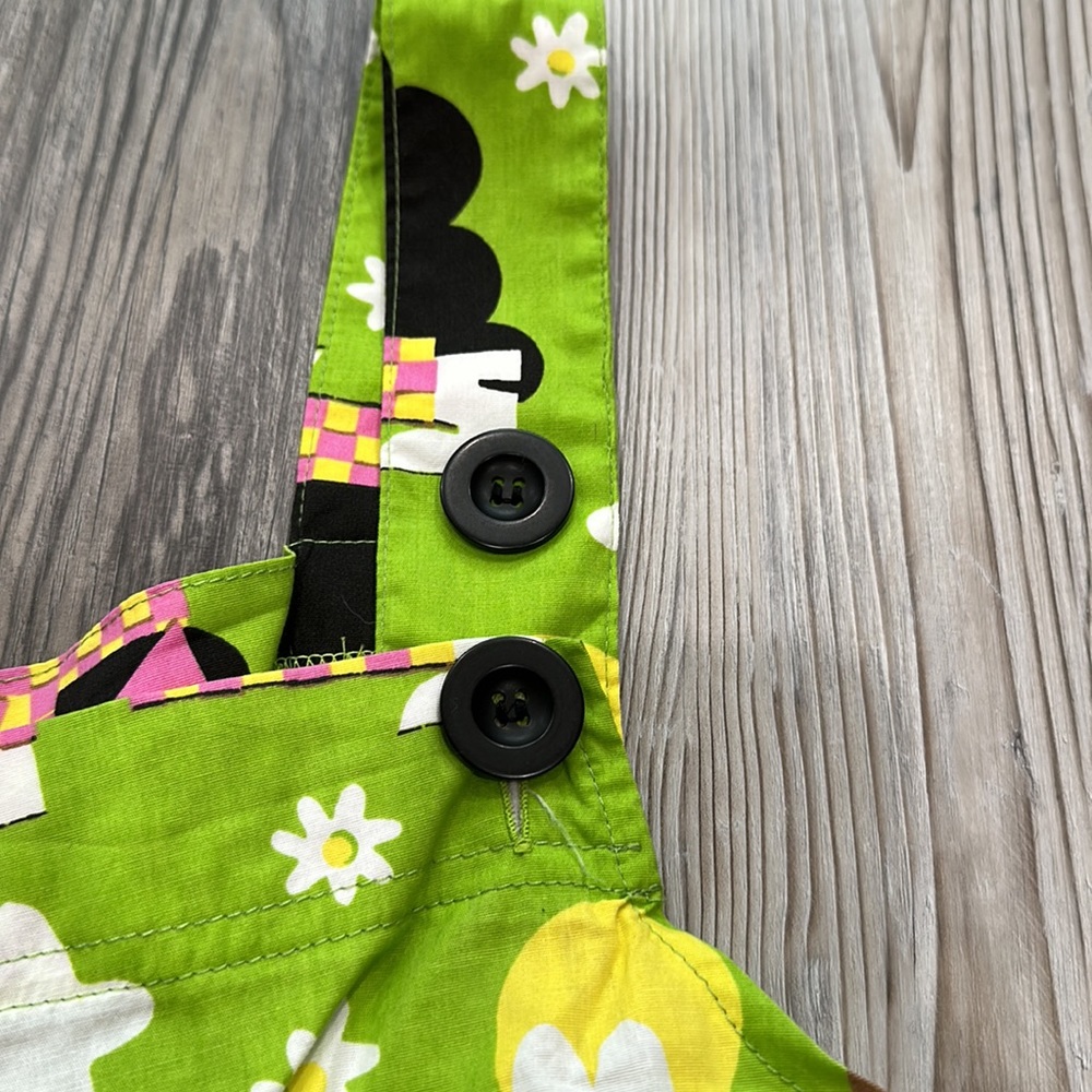 Nooworks Lime Green Patterned Jumpsuit with Pink Accents - Picture 6 of 8